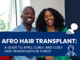 Afro hair transplant blog cover: A guide to afro, curly and coily hair transplant in turkey