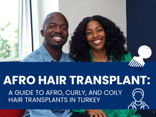 Afro hair transplant blog cover: A guide to afro, curly and coily hair transplant in turkey