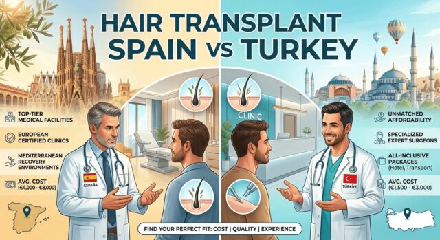 hair transplant spain ve turkey